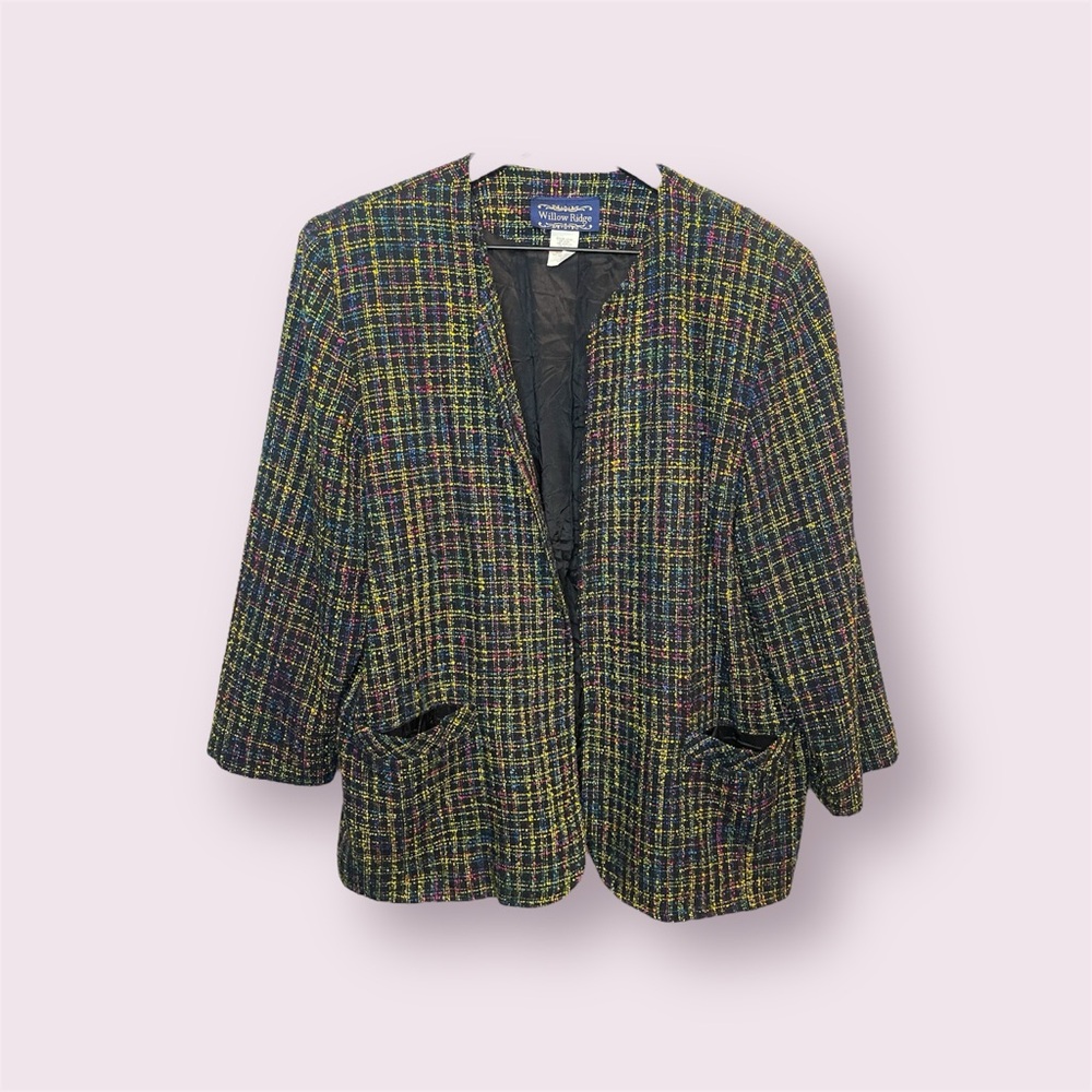 Willow Ridge Multicolor Tweed Blazer